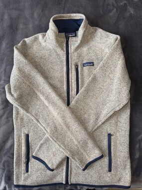 Patagonia Men's Light Gray Full-Zip Better Sweater